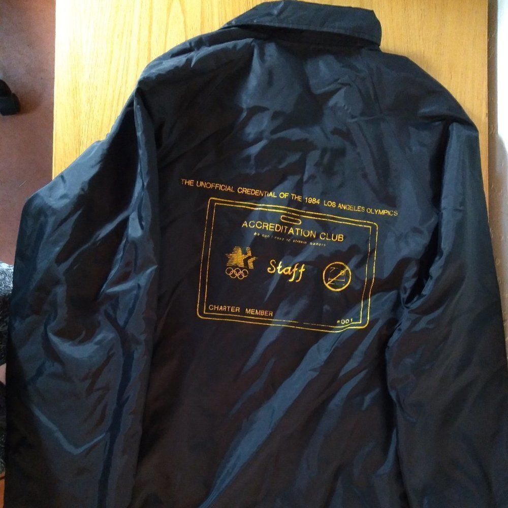 Vintage 84 Olympic Games Staff Windbreaker Jacket
